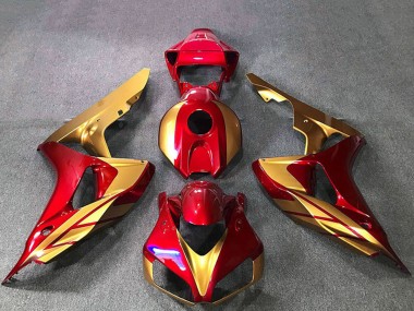 Lojas Carenagens Moto Honda CBR1000RR 2006-2007 - Ouro Vermelho