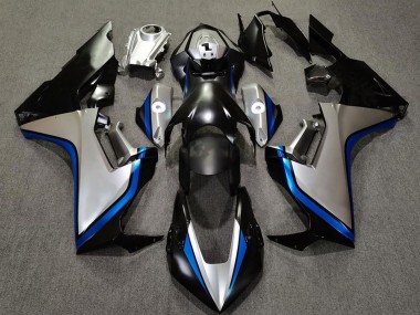 Lojas Carenagens Moto Honda CBR1000RR 2017-2023 - Prata Azul Preto Brilhante