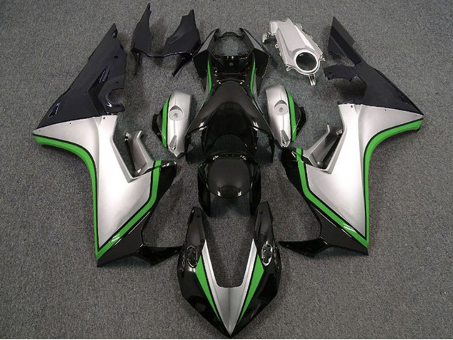 Lojas Carenagens Moto Honda CBR1000RR 2017-2024 - Prata Verde Preto Brilhante