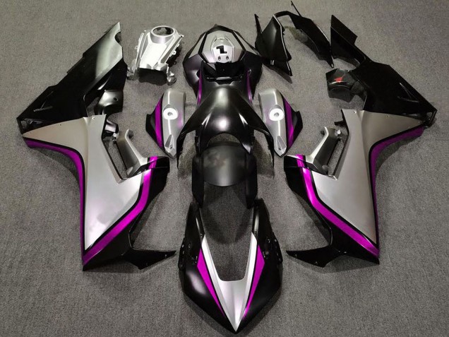 Lojas Carenagens Moto Honda CBR1000RR 2017-2024 - Prata Rosa Preto Brilhante
