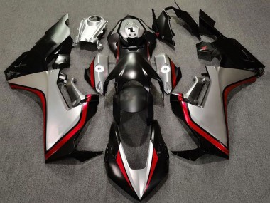 Lojas Carenagens Moto Honda CBR1000RR 2017-2023 - Prata Vermelho Preto Brilhante