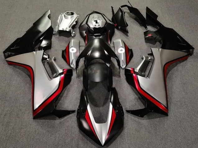 Lojas Carenagens Moto Honda CBR1000RR 2017-2024 - Prata Vermelho Preto Brilhante