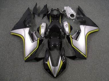 Lojas Carenagens Moto Honda CBR1000RR 2017-2023 - Prata Amarelo Preto Brilhante