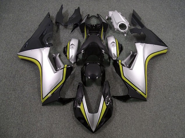 Lojas Carenagens Moto Honda CBR1000RR 2017-2024 - Prata Amarelo Preto Brilhante