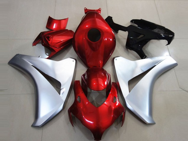 Lojas Carenagens Moto Honda CBR1000RR 2008-2011 - Prata Vermelho