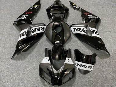 Lojas Carenagens Moto Honda CBR1000RR 2006-2007 - Cinzento Branco Preto Brilhante Repsol
