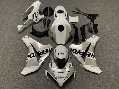 Lojas Carenagens Moto Honda CBR1000RR 2008-2011 - Branco Prata Preto Repsol