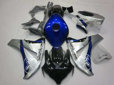 Lojas Carenagens Moto Honda CBR1000RR 2008-2011 - Prata Azul Preto Brilhante