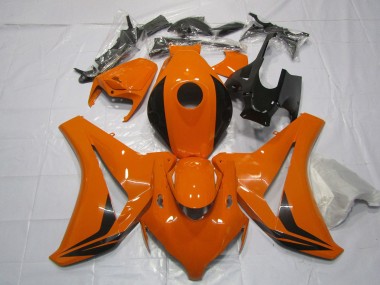 Lojas Carenagens Moto Honda CBR1000RR 2008-2011 - Laranja Preto Brilhante