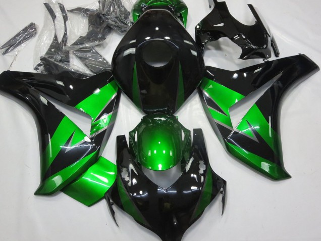 Lojas Carenagens Moto Honda CBR1000RR 2008-2011 - Verde Preto Brilhante