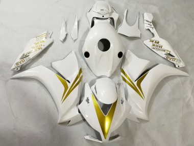 Lojas Carenagens Moto Honda CBR1000RR 2012-2016 - Branco Ouro