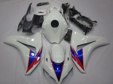 Lojas Carenagens Moto Honda CBR1000RR 2008-2011 - Branco Azul Vermelho