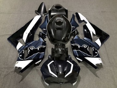Lojas Carenagens Moto Honda CBR600RR 2013-2023 - Preto Fibra de Carbono Branco Azul Touro