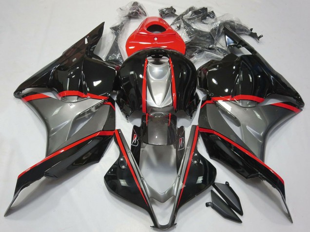 Lojas Carenagens Moto Honda CBR600RR 2009-2012 - Vermelho Cinzento Preto Brilhante