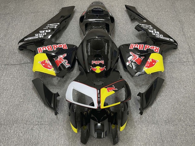 Lojas Carenagens Moto Honda CBR600RR 2005-2006 - Preto Amarelo Branco Red Bull