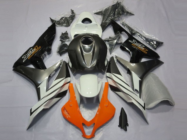Lojas Carenagens Moto Honda CBR600RR 2007-2008 - Branco Cinzento Preto Brilhante