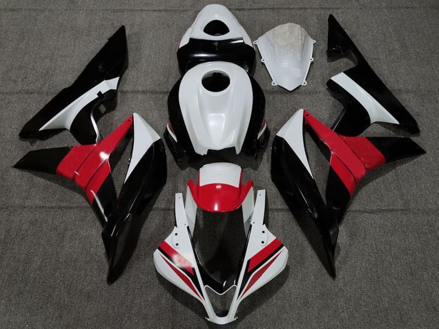 Lojas Carenagens Moto Honda CBR600RR 2007-2008 - Branco Vermelho Preto Brilhante