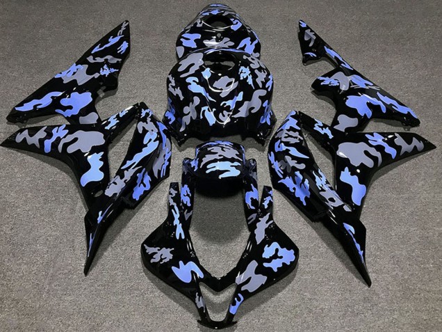 Lojas Carenagem Moto Honda CBR600RR 2007-2008 - Azul Cinzento Camouflage