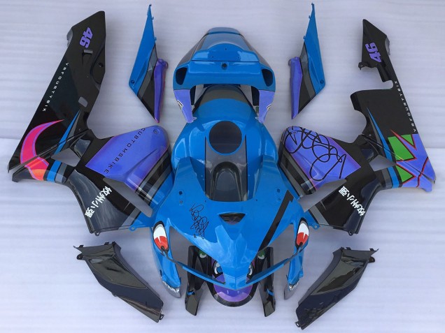 Lojas Carenagens Moto Honda CBR600RR 2005-2006 - Azul Tubarão