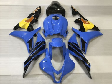 Lojas Carenagens Moto Honda CBR600RR 2007-2008 - Azul Amarelo Preto Brilhante Red Bull