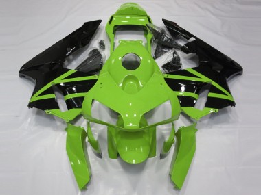 Lojas Kits Carenagem Moto Honda CBR600RR 2003-2004 - Verde Preto Brilhante