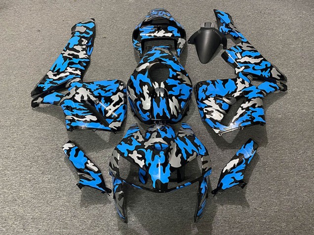 Lojas Carenagens Moto Honda CBR600RR 2005-2006 - Camouflage Azul