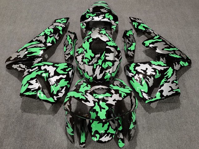 Lojas Carenagens Moto Honda CBR600RR 2005-2006 - Camouflage Verde Claro