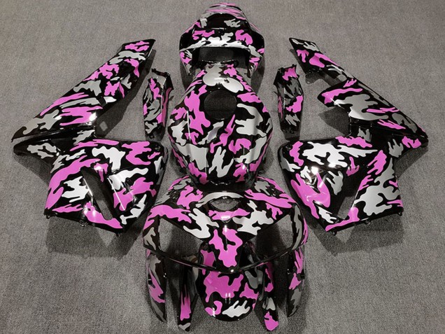 Lojas Carenagens Moto Honda CBR600RR 2005-2006 - Camouflage Light Rosa