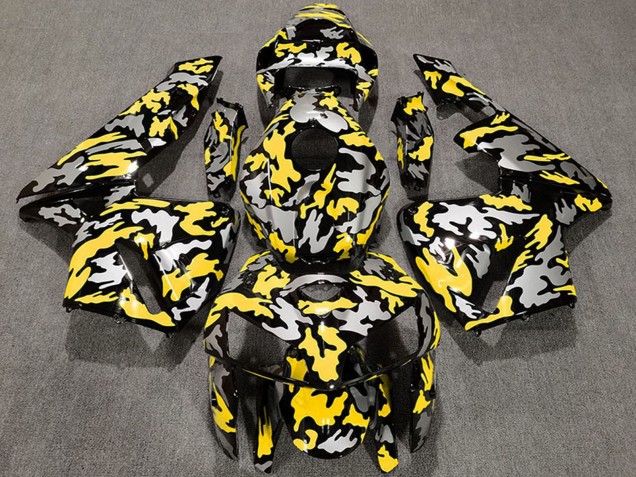 Lojas Carenagens Moto Honda CBR600RR 2005-2006 - Camouflage Amarelo
