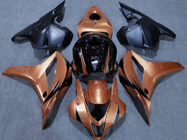 Lojas Carenagens Moto Honda CBR600RR 2009-2012 - Laranja Doce Preto Brilhante