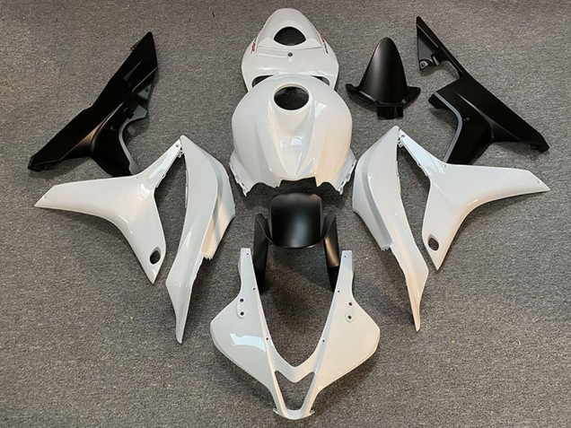Lojas Carenagem Moto Honda CBR600RR 2007-2008 - Branco Preto Fosco