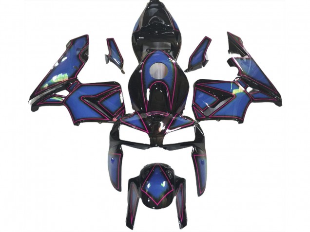 Lojas Carenagens Moto Honda CBR600RR 2005-2006 - Azul Profundo Rosa OutLinha