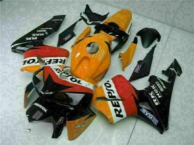Lojas Carenagens Moto Honda CBR600RR 2005-2006 - Laranja Branco Vermelho Preto Repsol