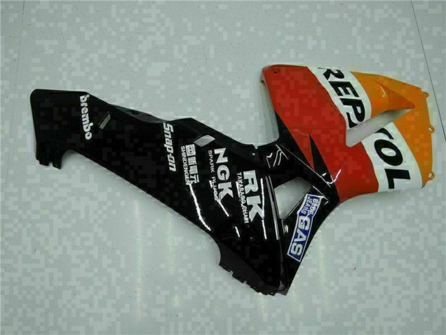 Lojas Carenagens Moto Honda CBR600RR 2005-2006 - Laranja Branco Vermelho Preto Repsol