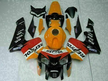 Lojas Carenagens Moto Honda CBR600RR 2005-2006 - Laranja Branco Vermelho Preto Repsol