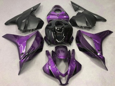 Lojas Carenagens Moto Honda CBR600RR 2009-2012 - Roxo Preto Brilhante OEM Estilo