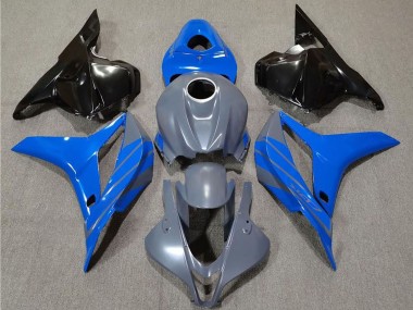 Lojas Carenagens Moto Honda CBR600RR 2009-2012 - Cinzento Azul Preto Brilhante