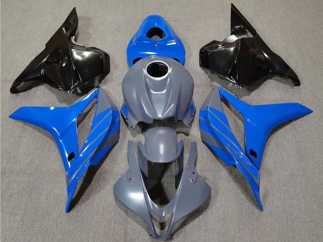 Lojas Carenagens Moto Honda CBR600RR 2009-2012 - Cinzento Azul Preto Brilhante