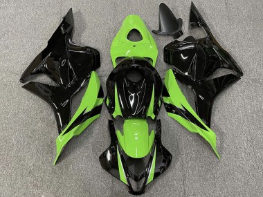 Lojas Carenagens Moto Honda CBR600RR 2009-2012 - Verde Preto Brilhante OEM Estilo