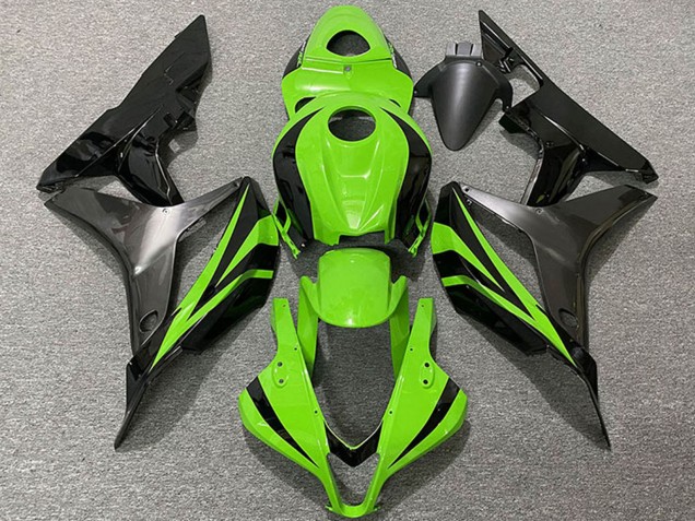 Lojas Carenagens Moto Honda CBR600RR 2007-2008 - Verde Preto Brilhante Cinzento OEM Estilo