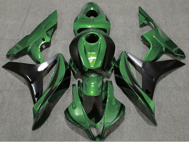 Lojas Carenagens Moto Honda CBR600RR 2007-2008 - Verde Preto Brilhante OEM Estilo