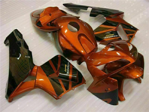 Lojas Kits Carenagem Moto Honda CBR600RR 2005-2006 - Laranja Preto