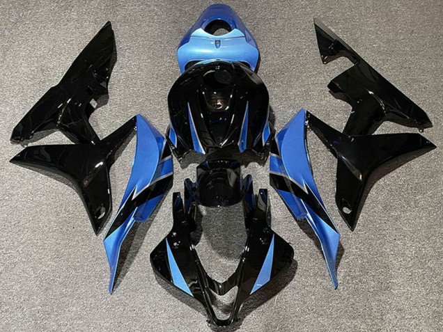 Lojas Carenagens Moto Honda CBR600RR 2007-2008 - Azul Claro Preto Brilhante