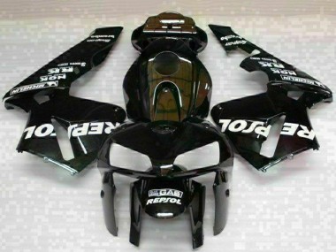 Lojas Carenagens Moto Honda CBR600RR 2005-2006 - Preto Repsol