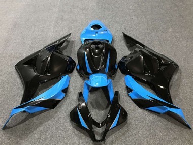 Lojas Carenagens Moto Honda CBR600RR 2009-2012 - Azul Celeste Preto Brilhante