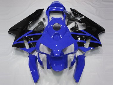 Lojas Carenagens Moto Honda CBR600RR 2003-2004 - Azul Preto Brilhante Listra