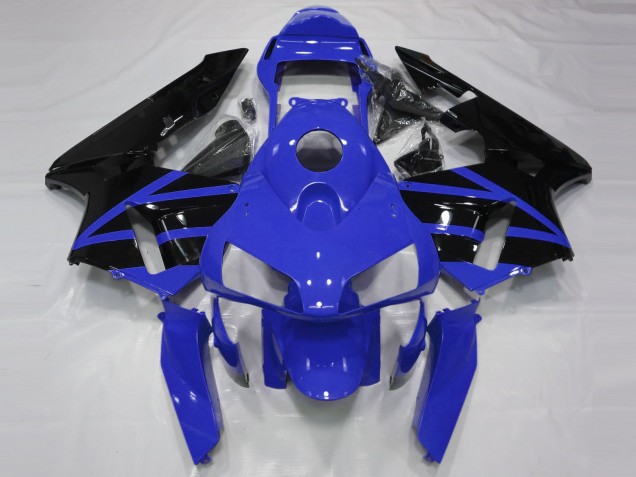 Lojas Carenagens Moto Honda CBR600RR 2003-2004 - Azul Preto Brilhante Listra