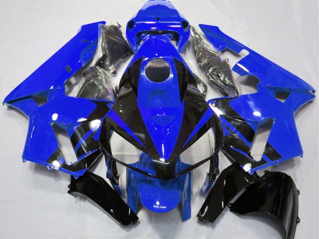 Lojas Carenagens Moto Honda CBR600RR 2005-2006 - Azul Preto Brilhante Estilo