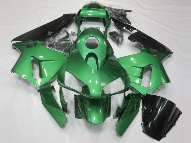 Lojas Carenagem Moto Honda CBR600RR 2003-2004 - Verde Preto Brilhante