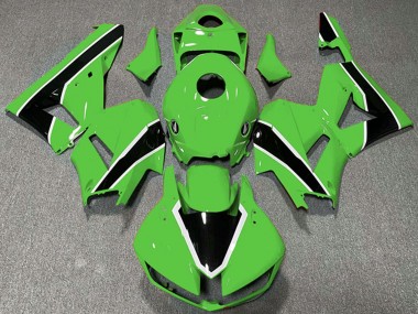 Lojas Carenagens Moto Honda CBR600RR 2013-2023 - Verde Branco Preto Brilhante